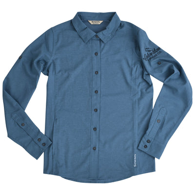 GFC Simms Women's Isle Shirt, Printed Logo Left ShoulderNeptune / Blue Image 01