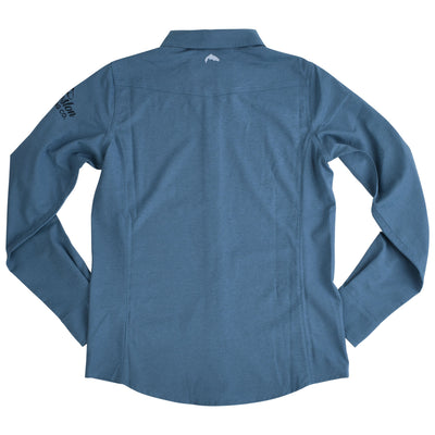 GFC Simms Women's Isle Shirt, Printed Logo Left ShoulderNeptune / Blue Image 02